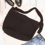 Boucle Sherpa Messenger Bag Black Handbags & Wallets - Tophatter Daily Deals