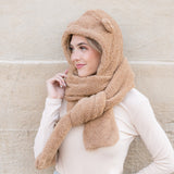Teddy Bear Hooded Scarf Gloves, Scarves & Earmuffs - Tophatter Daily Deals