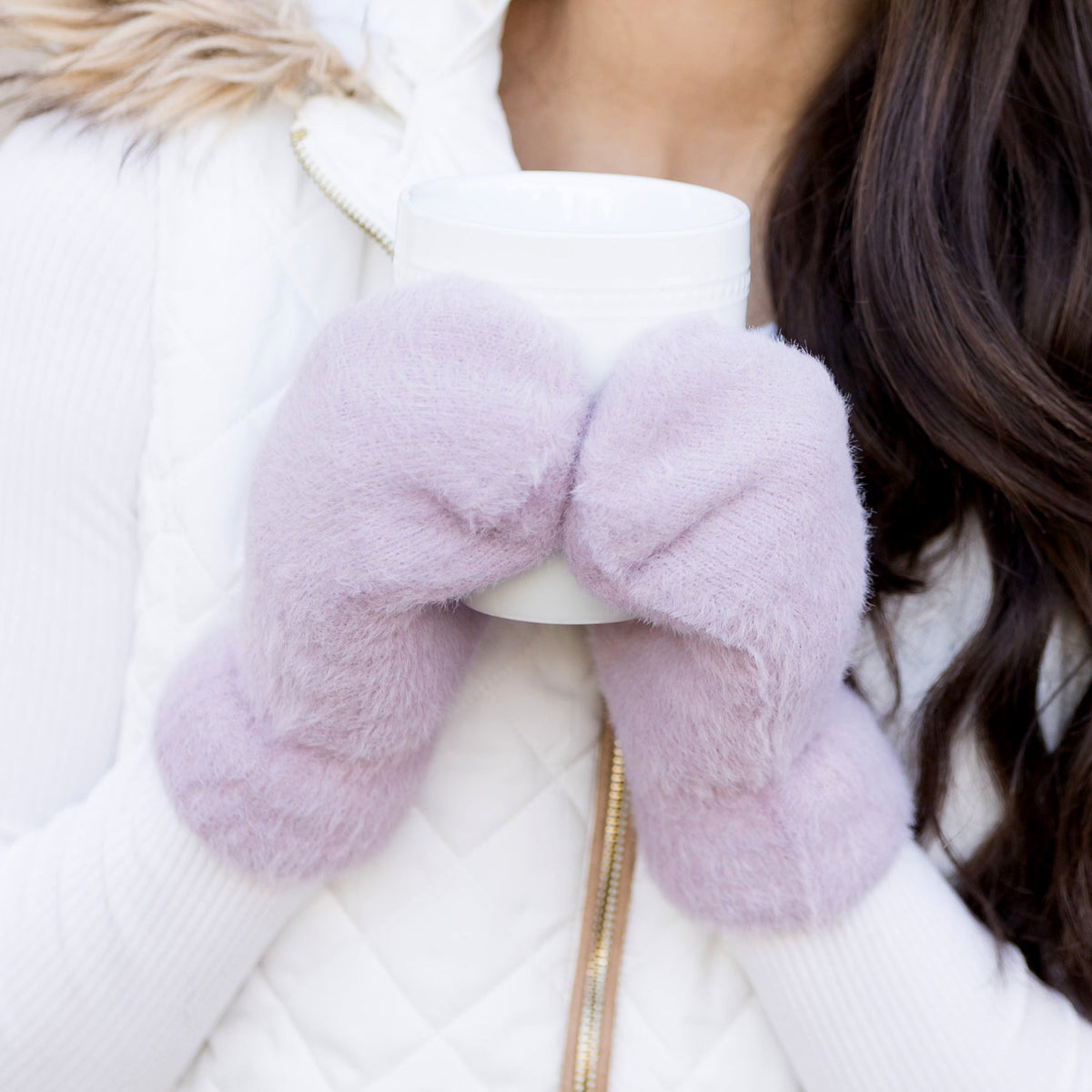 Plush Fur Lined Mittens Gloves, Scarves & Earmuffs - Tophatter Daily Deals