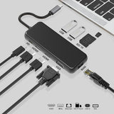 9in1 dual HDMI + VGA + Gigabit network card Default 0 - Tophatter Daily Deals