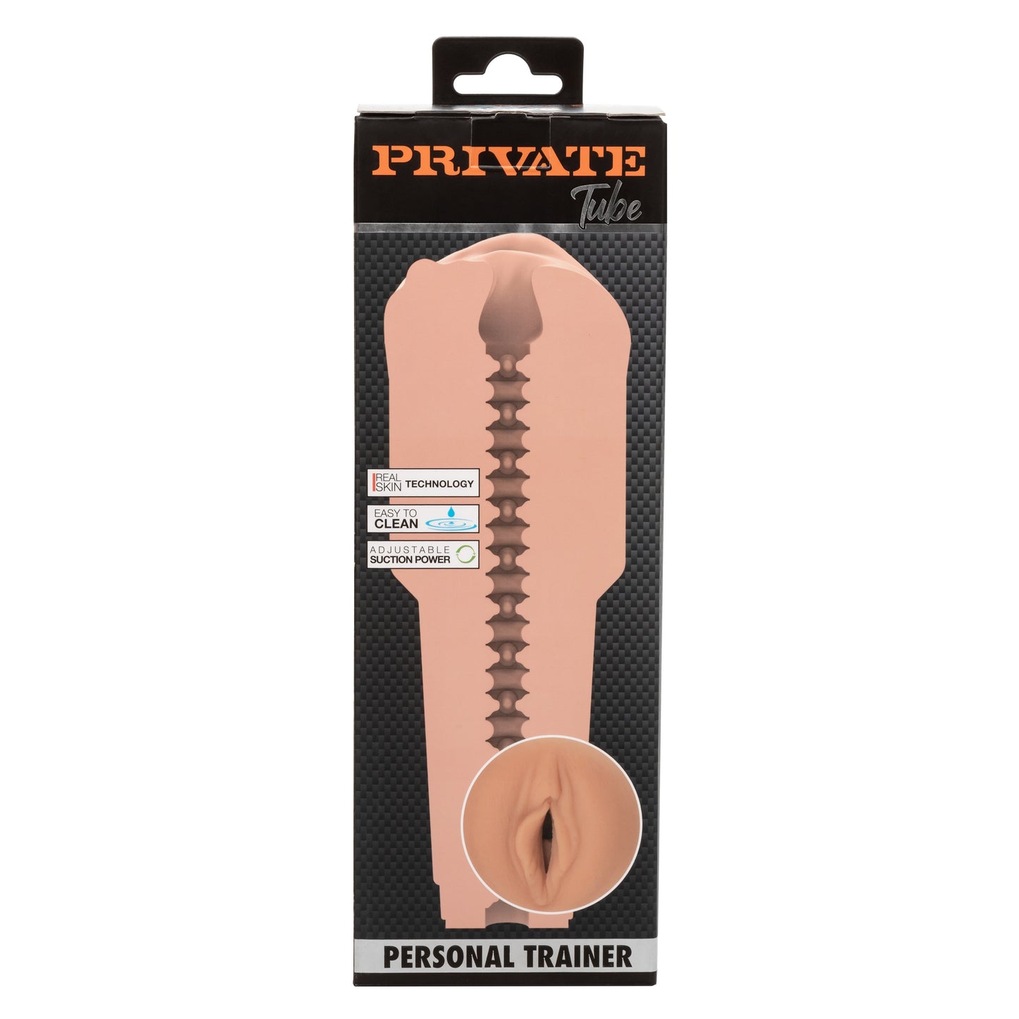 Private Tube Personal Trainer Tub Gold Real Skin TPR Suction Masturbator Sleeve > Sex Toys For Men > Masturbators > Manual - Tophatter Daily Deals