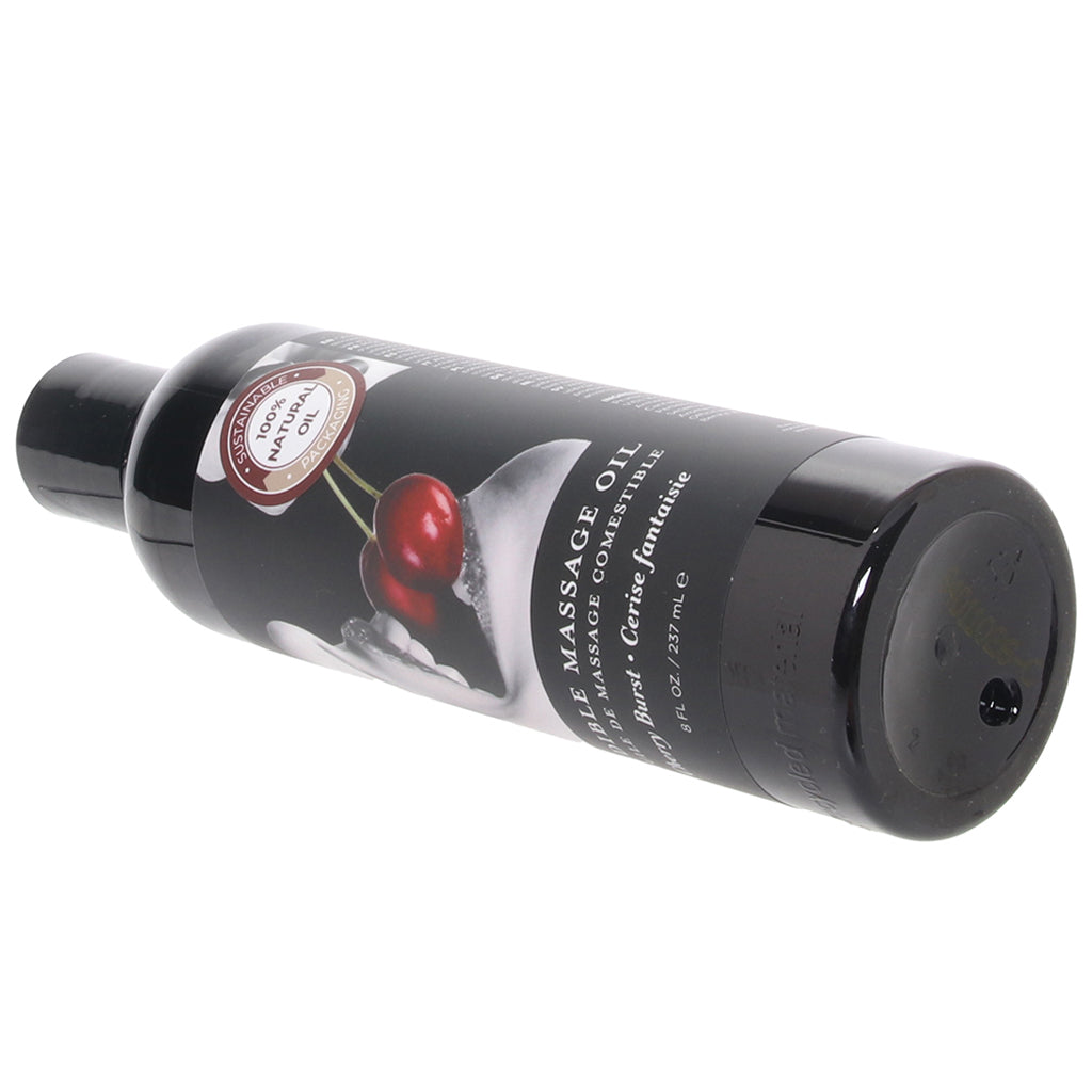 Edible Massage Oil 8oz/236ml in Cherry Sensual Love > Massage - Tophatter Daily Deals