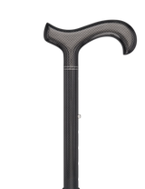 Extra Tall, Folding Carbon Fiber Derby Cane - Adjustable Superlite Carbon Fiber Walking Canes - Tophatter Daily Deals