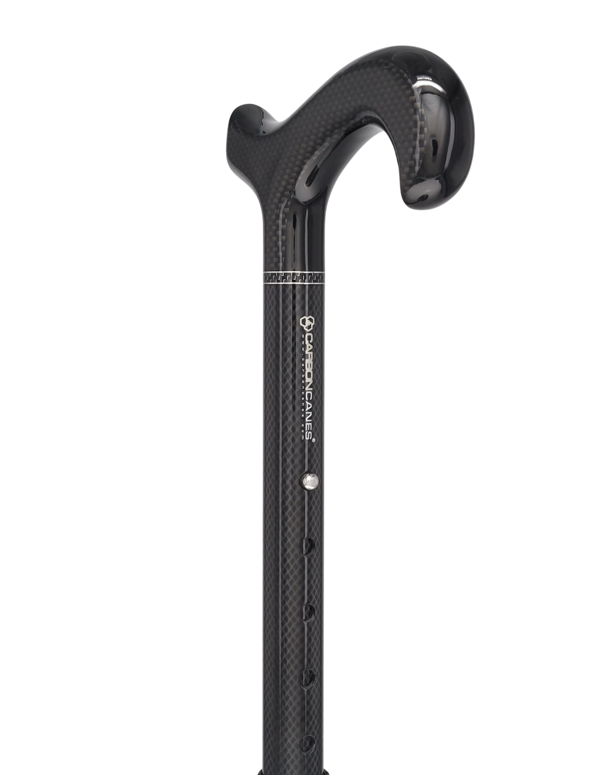 Extra Tall, Folding Carbon Fiber Derby Cane - Adjustable Superlite Carbon Fiber Walking Canes - Tophatter Daily Deals
