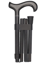 Lightweight Mesh Carbon Fiber Cane - Foldable & Adjust Superlite Carbon Fiber Walking Canes - Tophatter Daily Deals