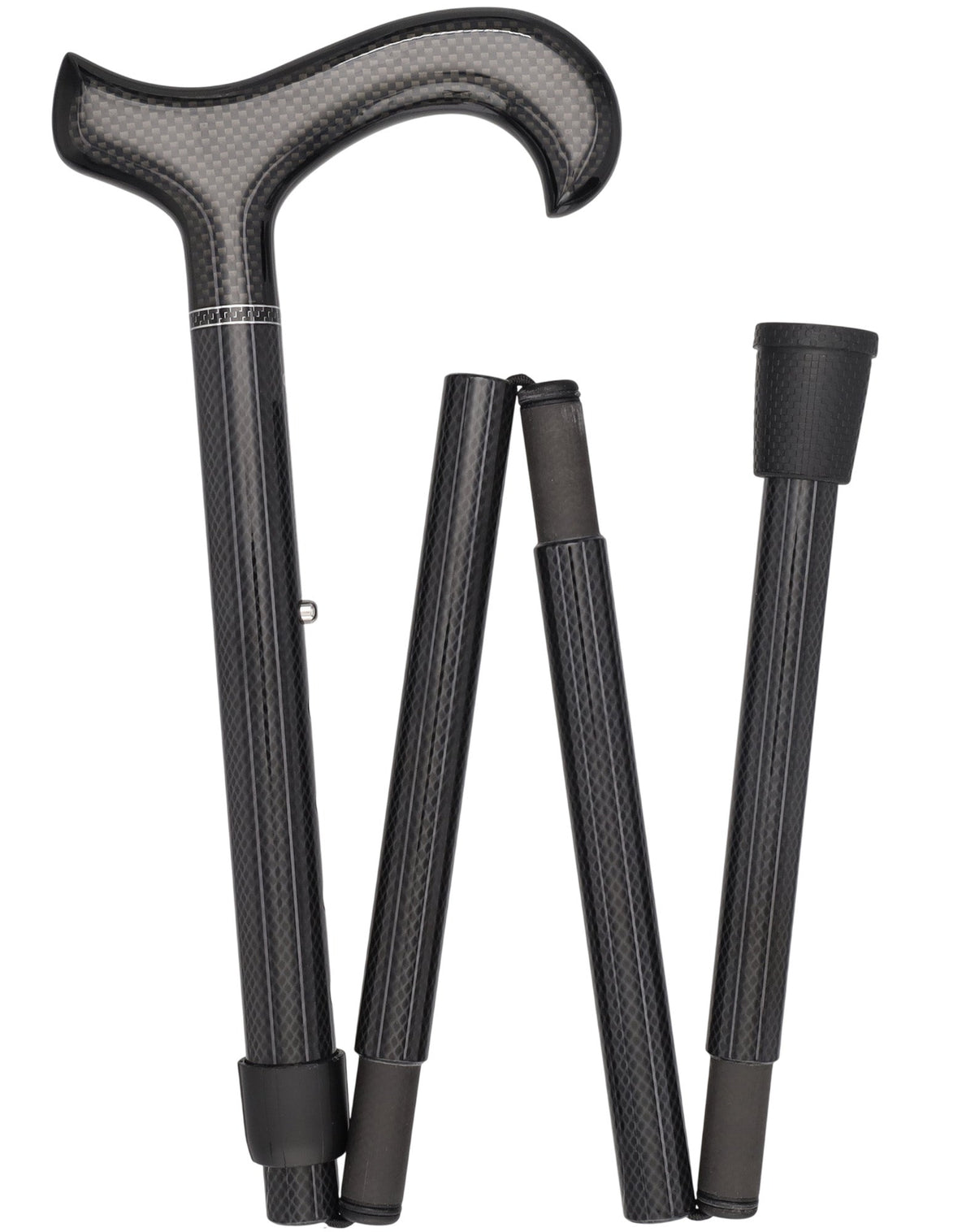 Lightweight Mesh Carbon Fiber Cane - Foldable & Adjust Superlite Carbon Fiber Walking Canes - Tophatter Daily Deals