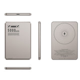 Aluminum Alloy Ultra-thin Double Pop-up Window Creative Magnetic Fast Charging Small Light Power Digital Display Mobile Power Supply 0 - Tophatter Daily Deals