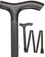 Ultra-Light Mini Folding Carbon Fiber Cane - Adjustable Fritz Superlite Carbon Fiber Walking Canes - Tophatter Daily Deals