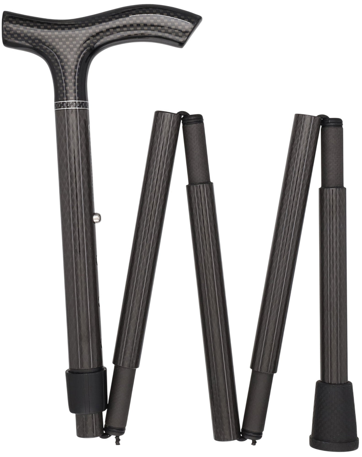 Ultra-Light Mini Folding Carbon Fiber Cane - Adjustable Fritz Superlite Carbon Fiber Walking Canes - Tophatter Daily Deals