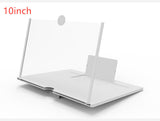 3D Screen Magnifier Signal Booster Mobile Screen Lightweight Foldable Magnifying Glass White 10inch 0 - Tophatter Daily Deals