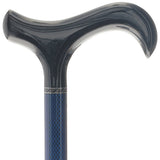 Carbon Fiber Blue Mesh Derby: Adjustable Walking Cane Superlite Carbon Fiber Walking Canes - Tophatter Daily Deals