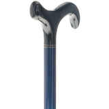 Carbon Fiber Blue Mesh Derby: Adjustable Walking Cane Superlite Carbon Fiber Walking Canes - Tophatter Daily Deals
