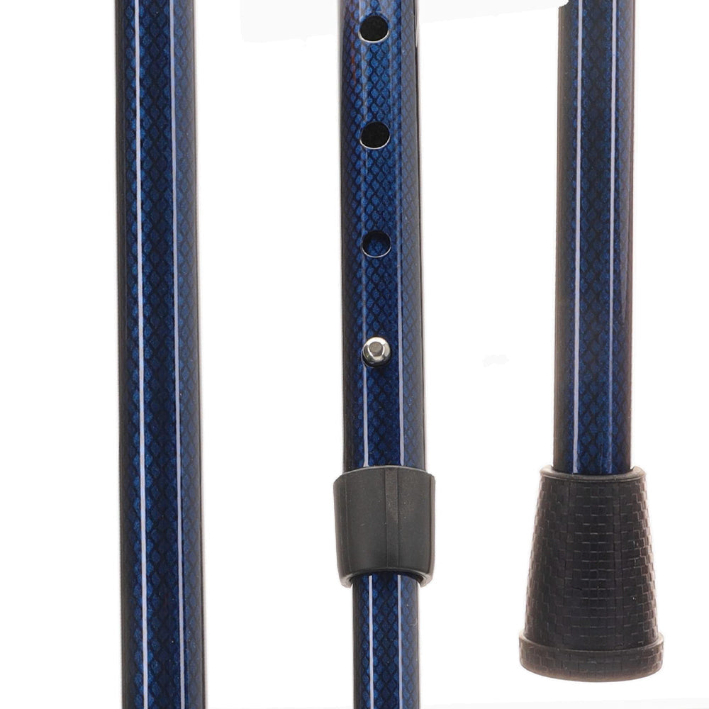 Carbon Fiber Blue Mesh Derby: Adjustable Walking Cane Superlite Carbon Fiber Walking Canes - Tophatter Daily Deals