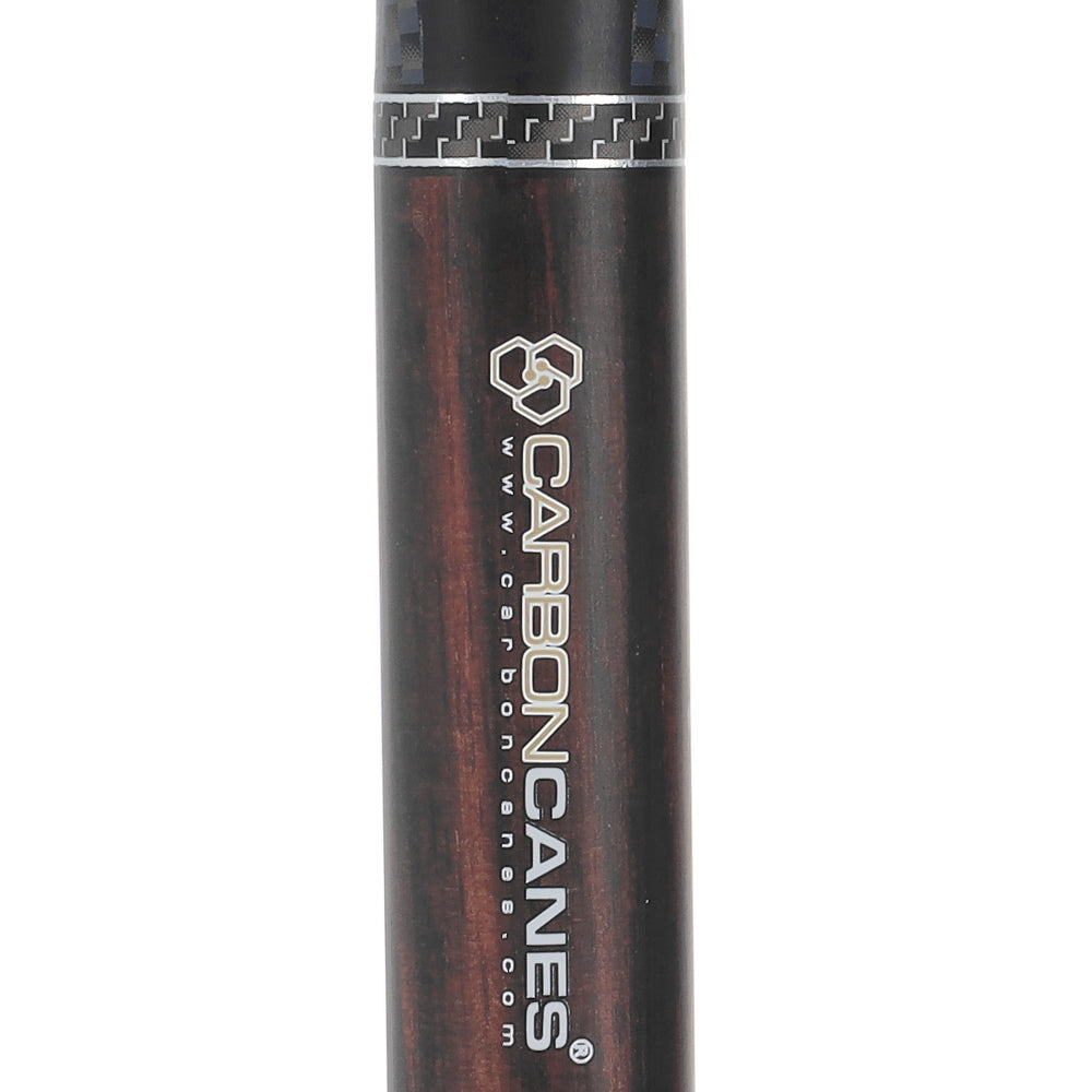 Exotic Ebony Wood on Carbon Fiber - Derby Walking Cane Superlite Carbon Fiber Walking Canes - Tophatter Daily Deals