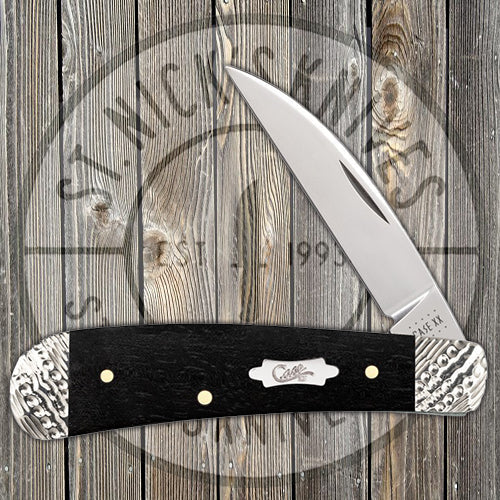 Case Swayback - Ebony Wood - Worked Bolsters - 59675 Traditional Knives - Tophatter Daily Deals