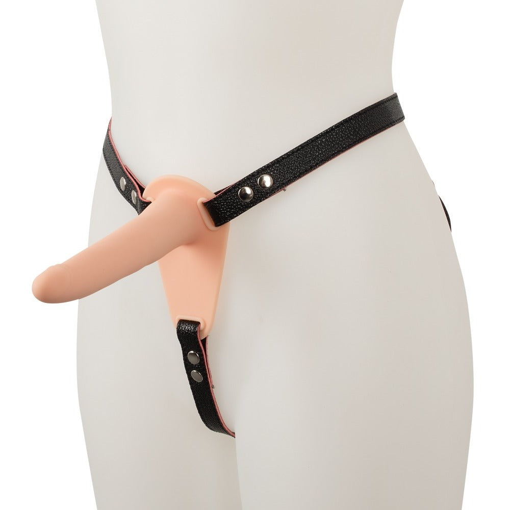 Soft Touch Silicone Rechargeable Strap-On – 5.75 Inch Vibrating Strap-On > Dildos > Strap On Dildos - Tophatter Daily Deals