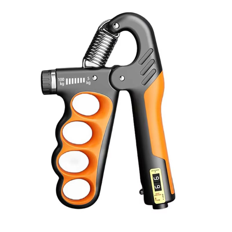 5-100kg Hand Grip Muscle Strengthener Trainer Adjustable Hands Gripper Strength Wrist Weights Expander Gym Exercise Accessories Orange 5 - Tophatter Daily Deals
