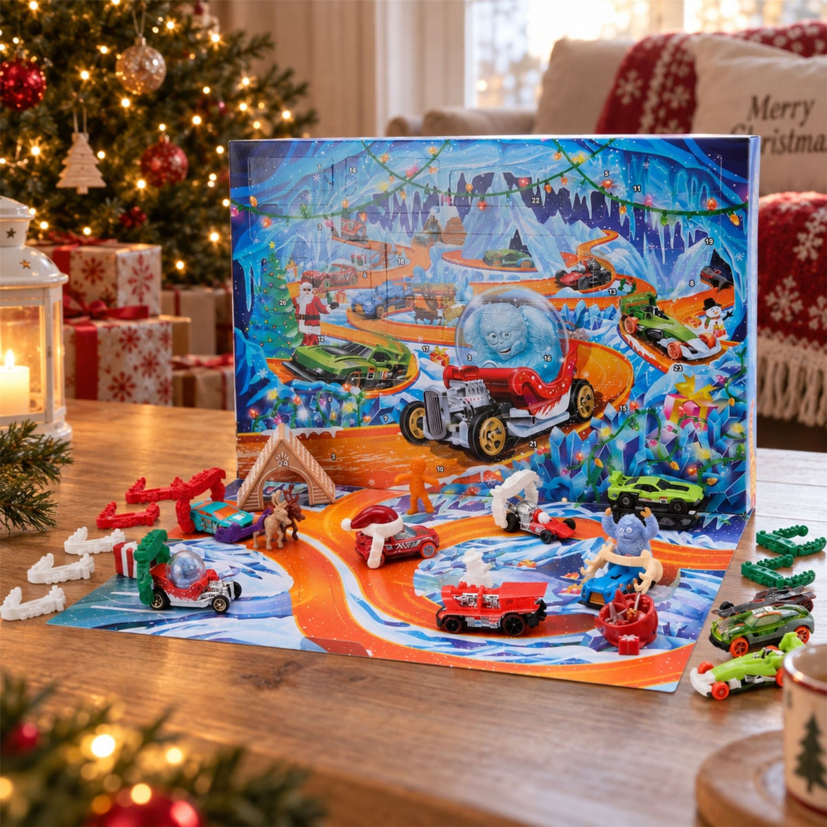 Hot Wheels Mini Cars & Accessories Toy Advent Calendar 2026, 10 Cars Playset Advent Calendar - Tophatter Daily Deals