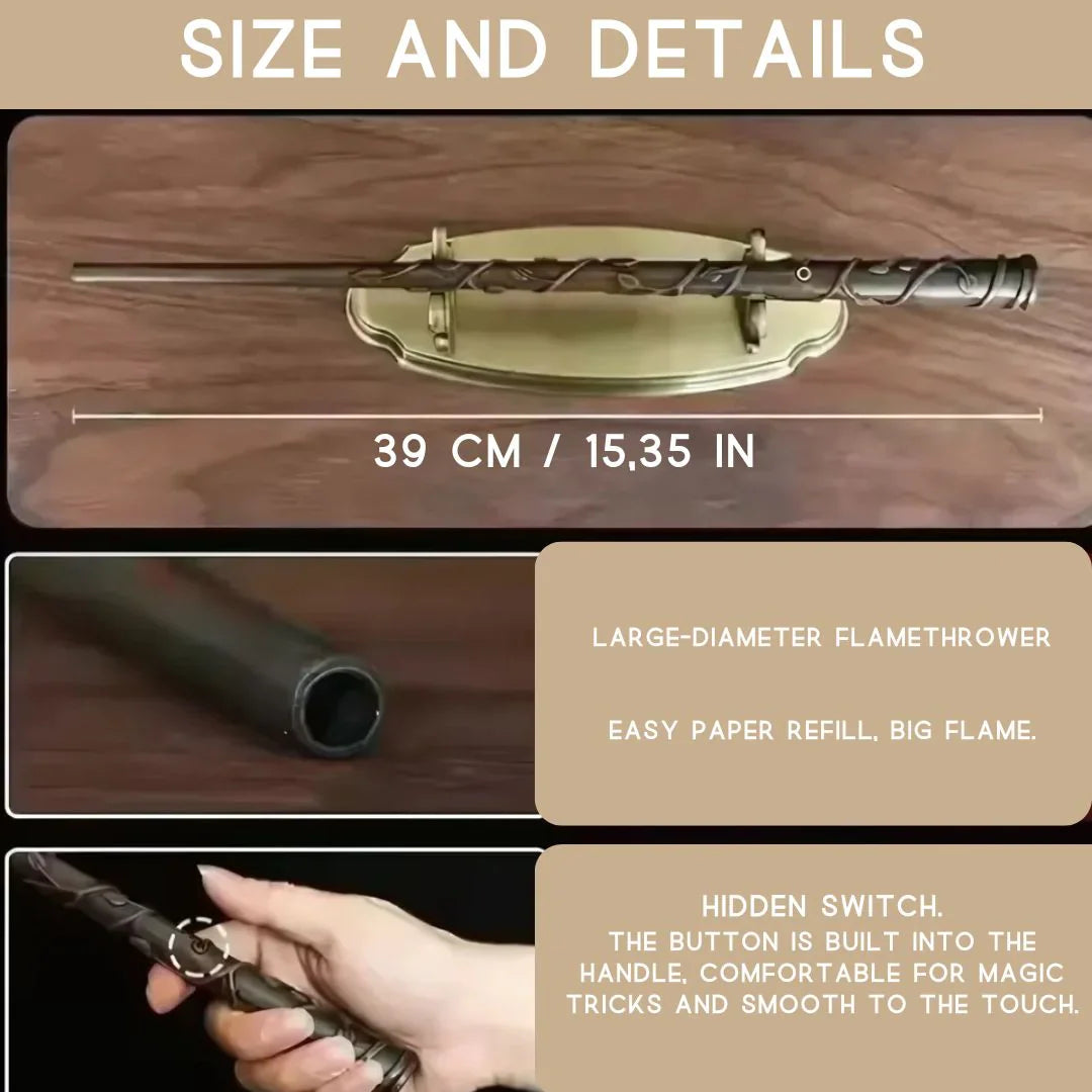 Harry Potter Wand That Shoots Fire Wand Replica - Tophatter Daily Deals