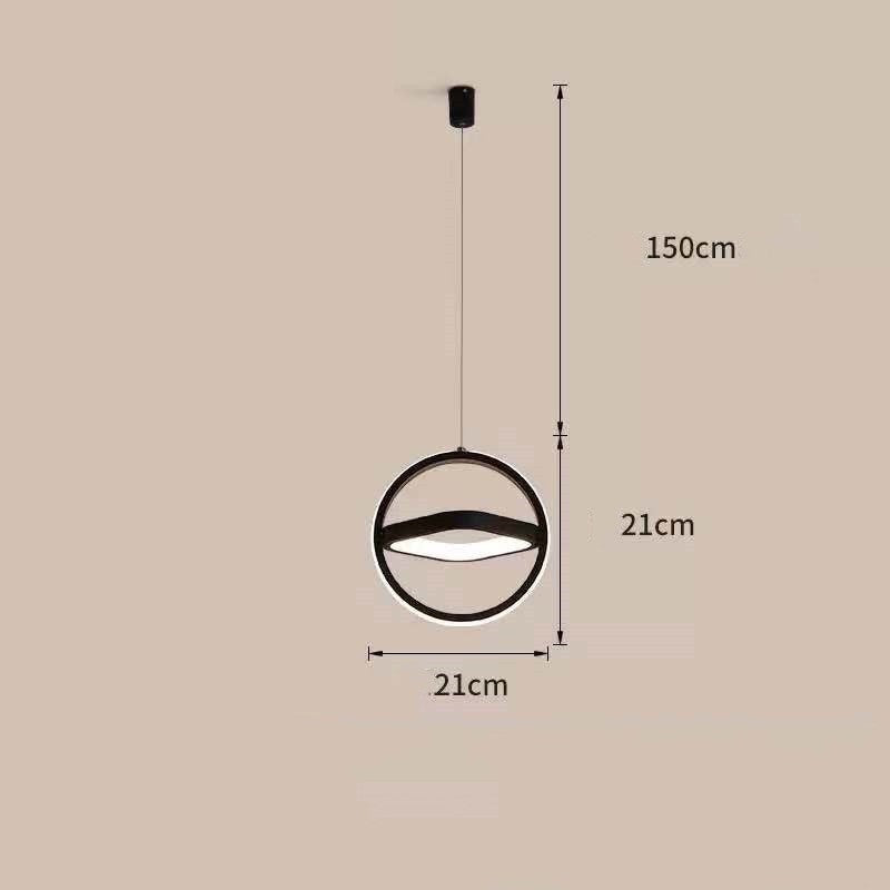 Bedside Chandelier Bedroom Dining Room Bar Long Line Single Head Black elements 0 - Tophatter Daily Deals