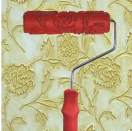 7 Inch Liquid Wallpaper Roller Brush Paint Printing Tool Red 0 - Tophatter Daily Deals