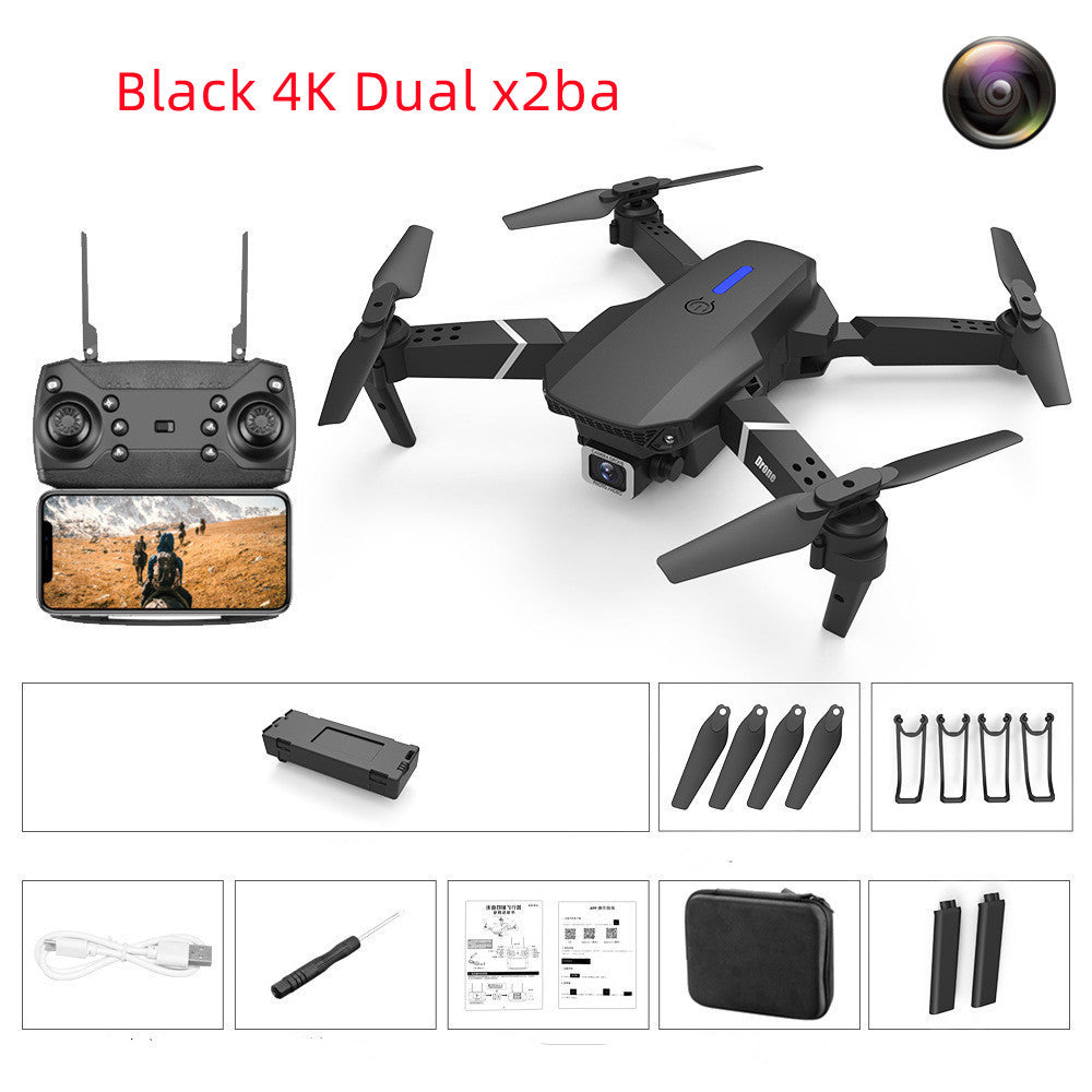 4K Pixel Dual Camera Airplane Toy Black 4K Dual x2ba 0 - Tophatter Daily Deals