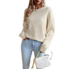Soft Cozy Women Sweater - Round Neck, Cable Knit Wool 3D Changing Face Moving Picture Frame - Tophatter Daily Deals