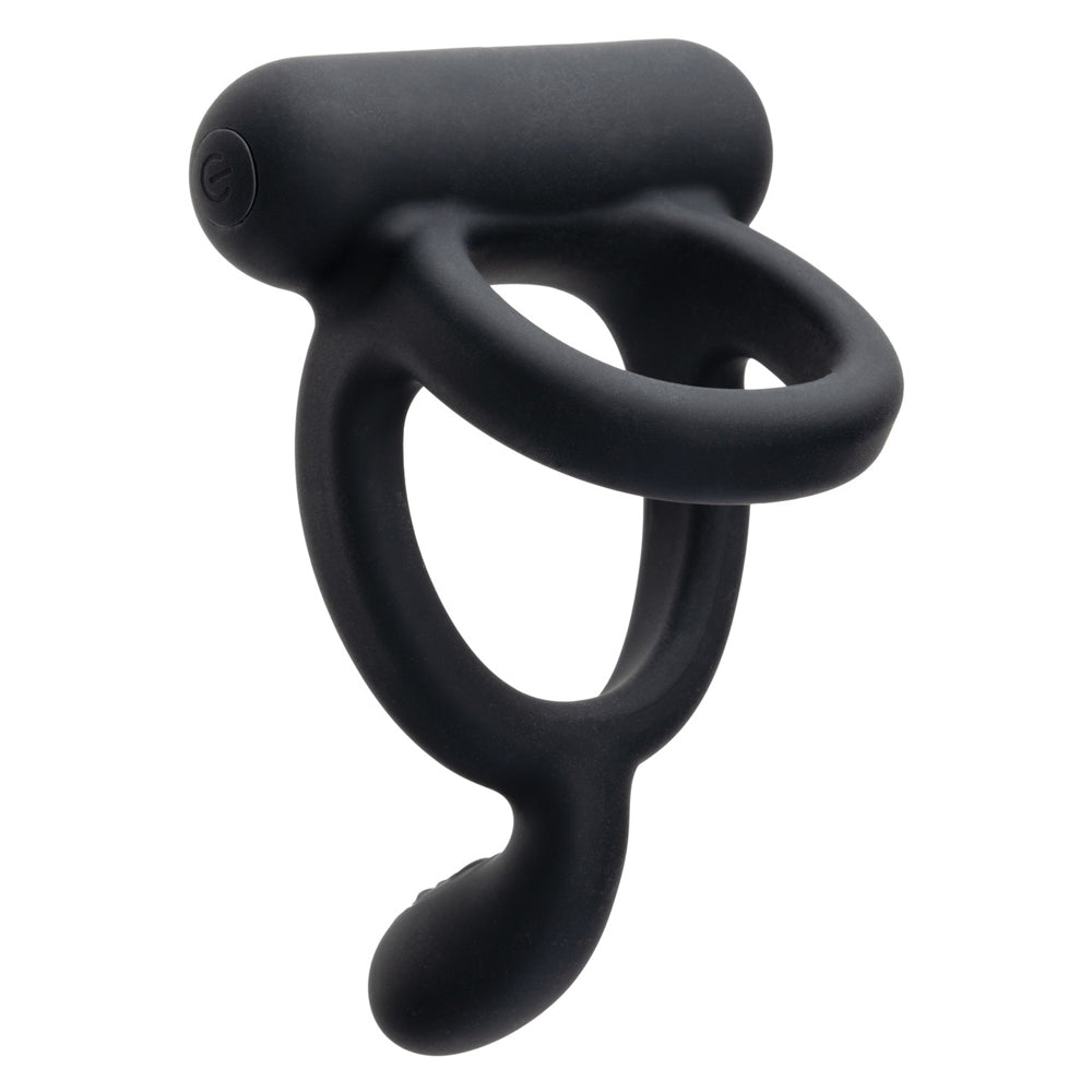 Closer Intimate Rechargeable Ring Caress (Black) – Rechargeable Vibrating Ring > Cock Ring > Sling - Tophatter Daily Deals