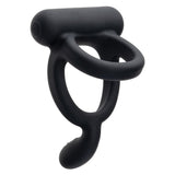 Closer Intimate Rechargeable Ring Caress (Black) – Rechargeable Vibrating Ring > Cock Ring > Sling - Tophatter Daily Deals