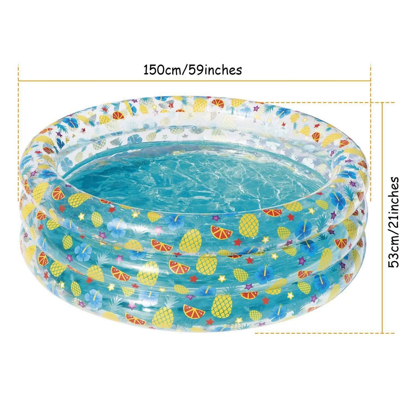 59x21" Inflatable Swimming Pool Outdoor Recreation - Tophatter Daily Deals