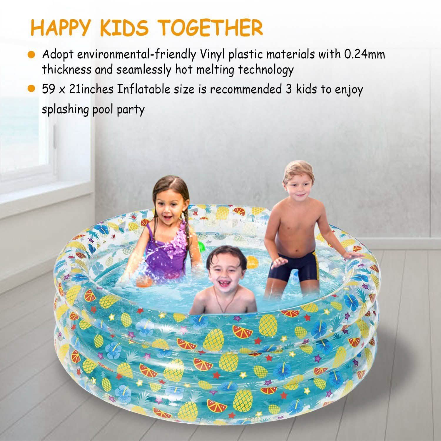 59x21" Inflatable Swimming Pool Outdoor Recreation - Tophatter Daily Deals