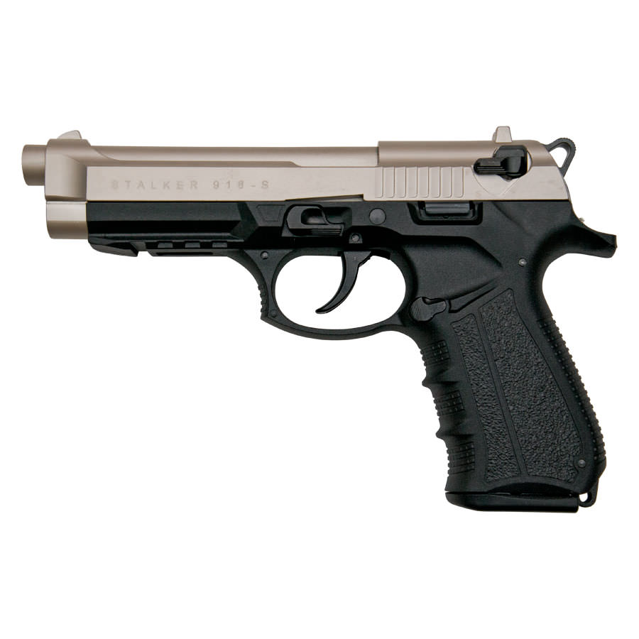 Stalker 918 Satin Finish - 9mm Blank Firing Replica Zoraki Gun - Tophatter's Inc. Weapons Store Online Collectible Weapons - Tophatter Daily Deals