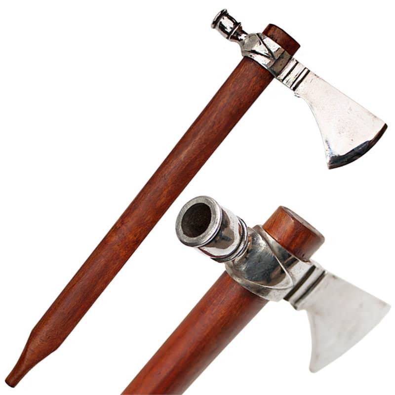 Tomahawk Peace Pipe Axe 18 Inches Overall Hatchet - Tophatter's Guns'N'Weapons Store - FREE SHIPPING Collectible Weapons - Tophatter Daily Deals