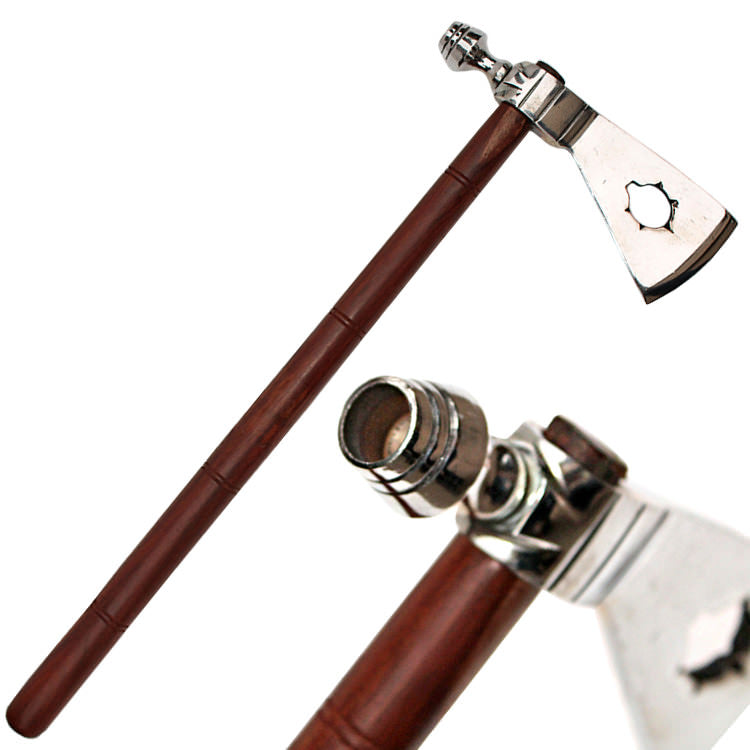 17.75 Inches Pipe Hawk Traditional Ceremonial Axe Collectible Weapons - Tophatter Daily Deals