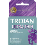 Trojan Sensitivity Ultra Thin Lubricated Condoms – 3 Pack Condoms > Essentials > Condoms - Tophatter Daily Deals