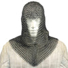 Medieval Face Blackened Steel Chainmail Coif Armor - Tophatter's Army Products & Self Defense Collectible Weapons - Tophatter Daily Deals