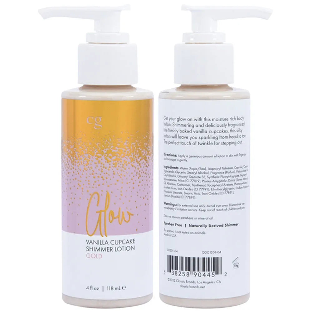 Glow Vanilla Cupcake Shimmer Lotion – Moisture Rich Body Lotion 4 Oz > Essentials > Bath & Body - Tophatter Daily Deals