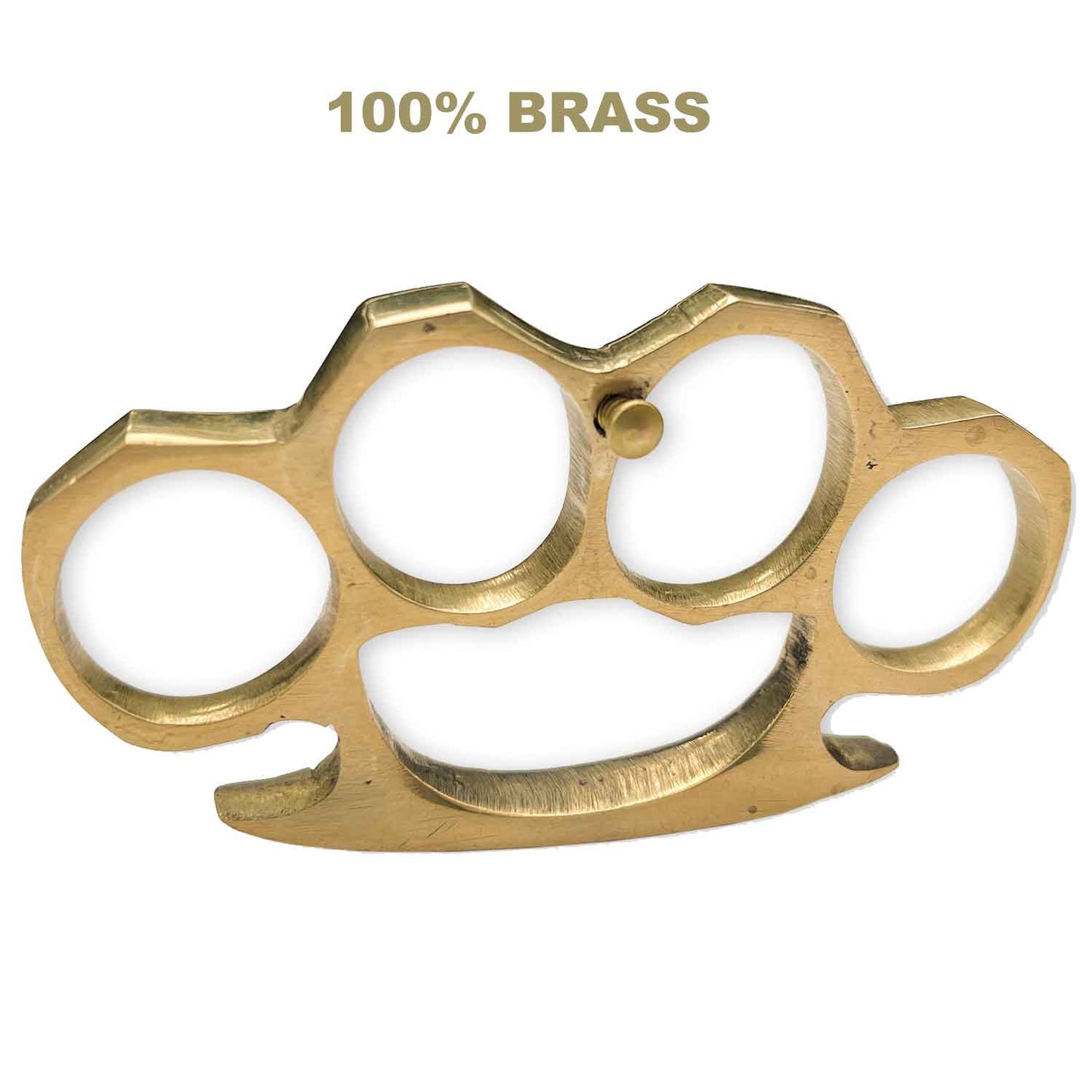 100 % Real Genuine Brass Knuckle Duster Belt Buckle Paperweight - TOPHATTER'S ARMORY DEALS Collectible Weapons - Tophatter Daily Deals