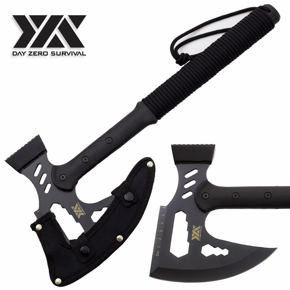 DZS Multi Tool Hammer Axe Utility Tactical Survival Hatchet 17" - Tophatter's Army Products & Self Defense Collectible Weapons - Tophatter Daily Deals