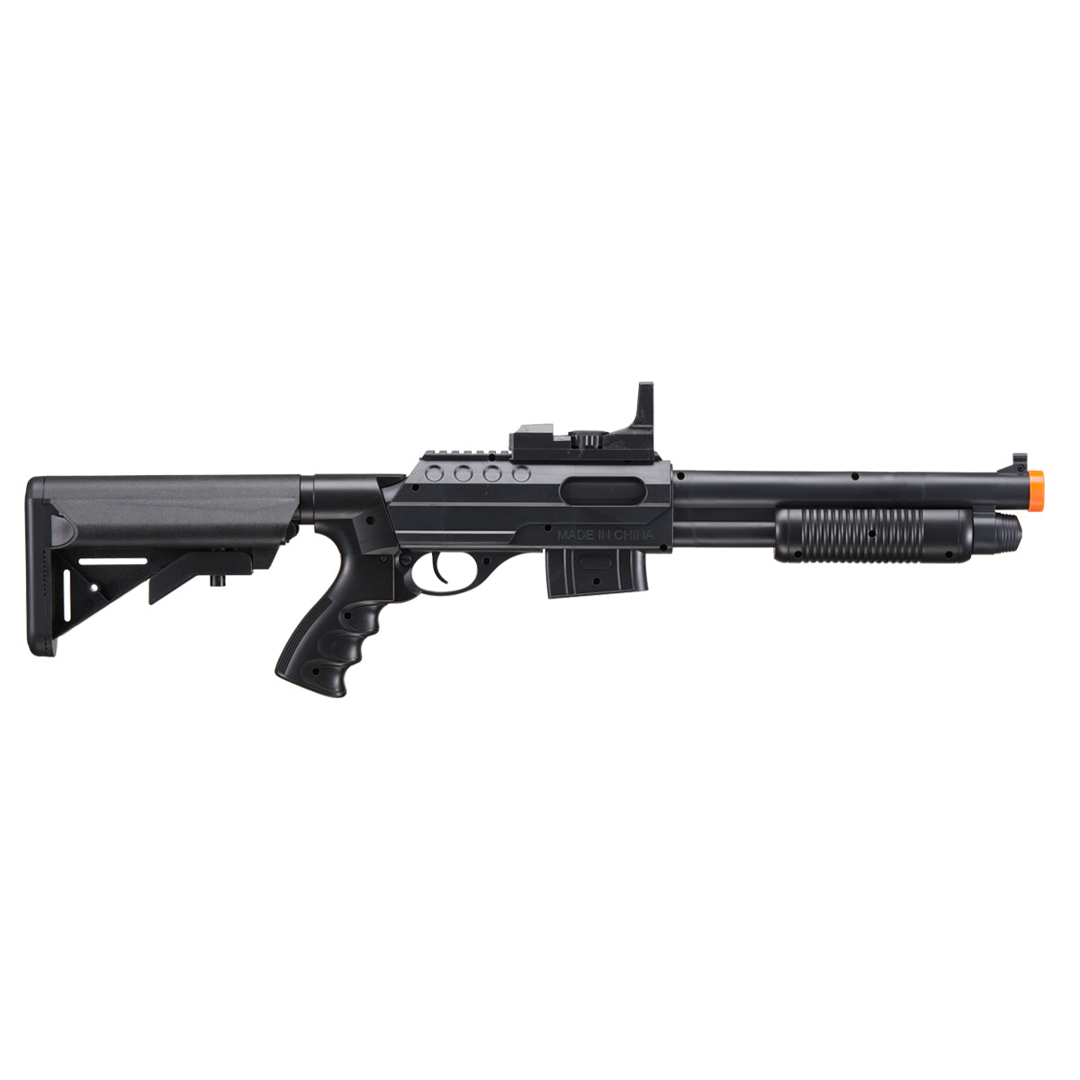 M0581D Pump Action Shotgun with Scope and Light Collectible Weapons - Tophatter Daily Deals