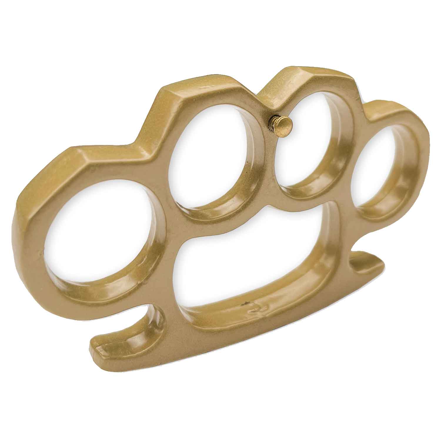 Solid Steel Heavy Duty Knuckle Duster Belt Buckle Paperweight Gold - Tophatter's Inc. Weapons Store Online Collectible Weapons - Tophatter Daily Deals