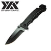 Spring Assisted Opening BLACK Tactical Rescue Folding Pocket Knife - Tophatter's Army Products & Self Defense Collectible Weapons - Tophatter Daily Deals