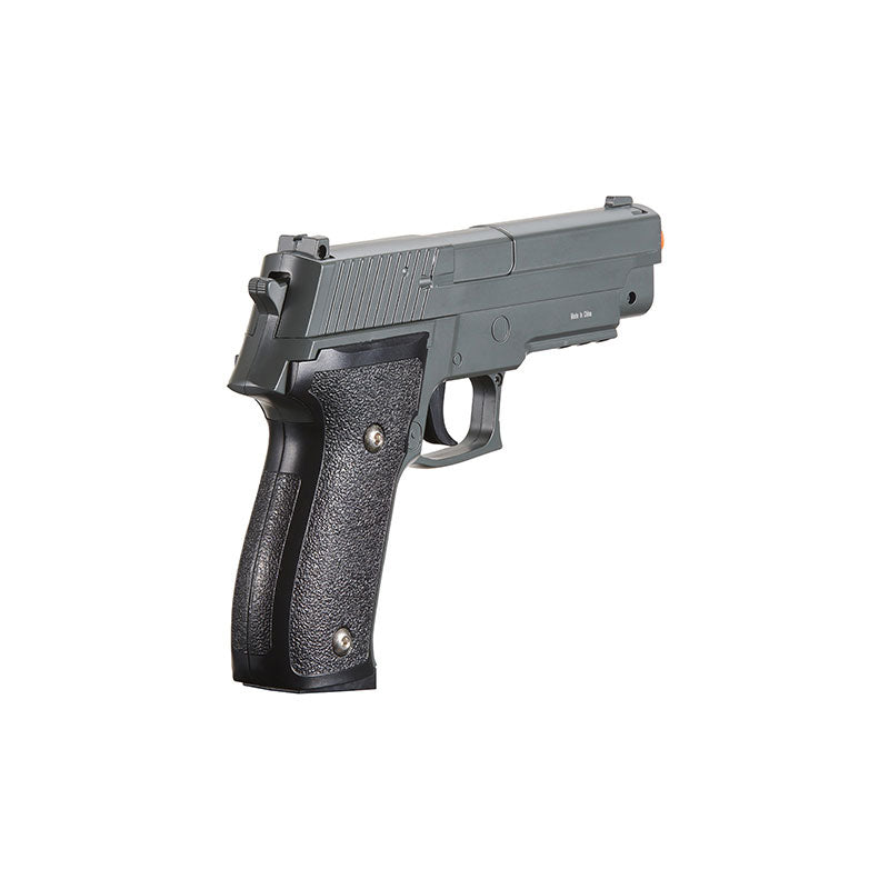 G26 Airsoft Metal P226 Spring Pistol - Gray Shoots 280 FPS - Tophatter's Inc. Weapons Store Online Collectible Weapons - Tophatter Daily Deals