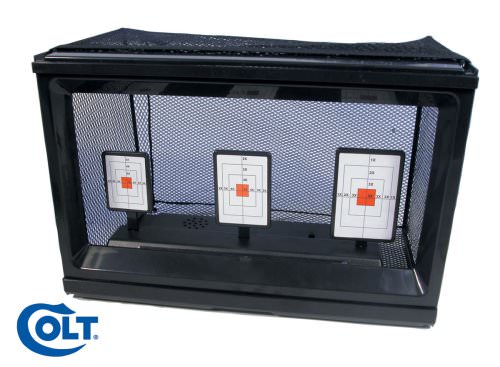 Colt Electronic 3-Target Trap Target for Airsoft Guns Rifles With Netting - Tophatter's Inc. Weapons Store Online Collectible Weapons - Tophatter Daily Deals