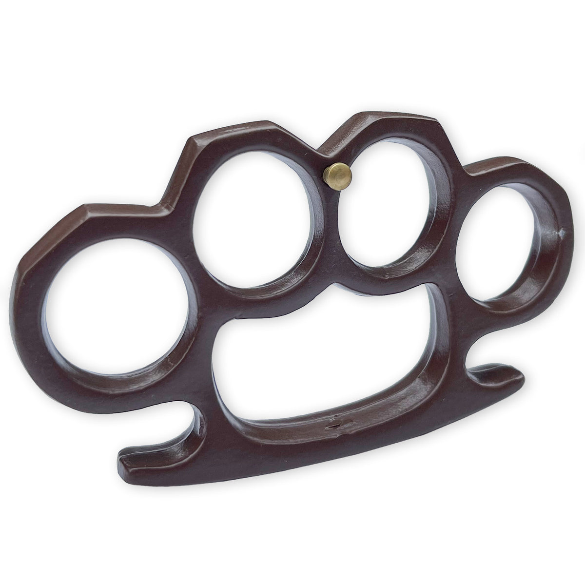 Solid Steel Heavy Duty Knuckle Duster Belt Buckle Paperweight Brown - Tophatter's Guns'N'Weapons Store Collectible Weapons - Tophatter Daily Deals
