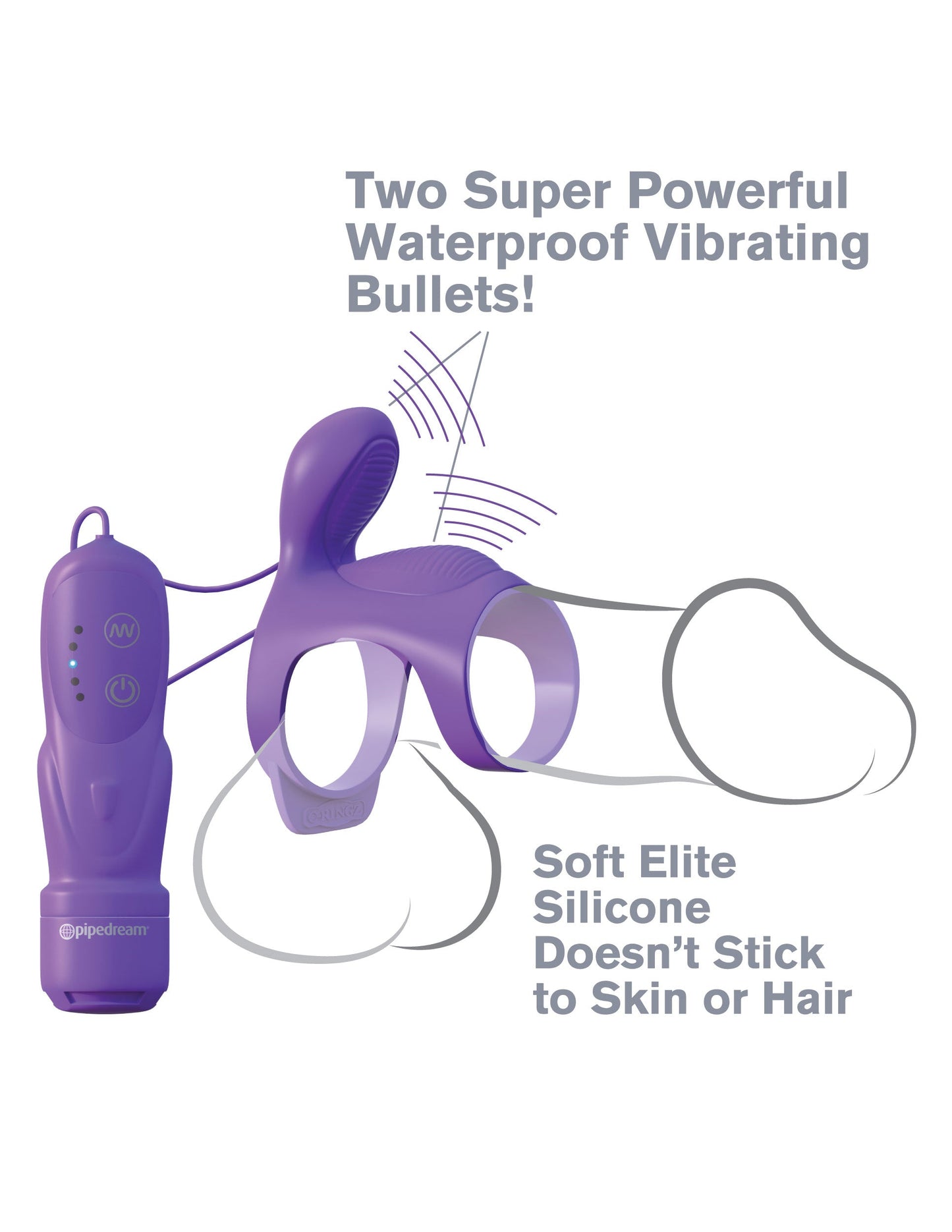 Fantasy Ultimate Couples Cock Cage Ring with Vibrating Bullets > Sex Toys > Couples Toys - Tophatter Daily Deals