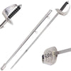 High Quality Ceremonial Dress Sword Silver With Scabbard 40 Inch Overall - Tophatter's Army Products & Self Defense Collectible Weapons - Tophatter Daily Deals