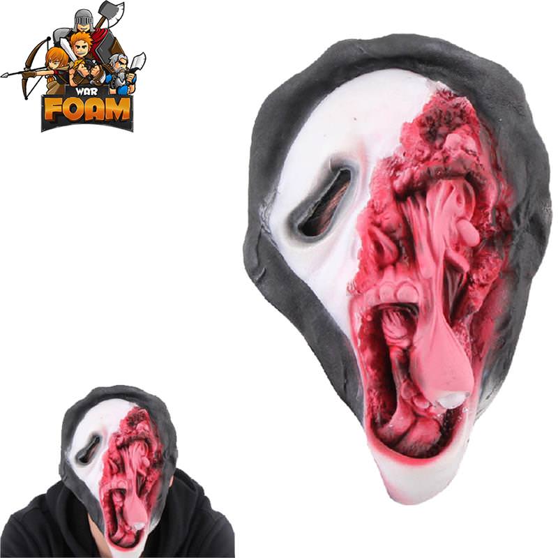 Ghost Face Scary Horror Mask For Cosplay Halloween Masquerade - TOPHATTER'S ARMORY DEALS Collectible Weapons - Tophatter Daily Deals