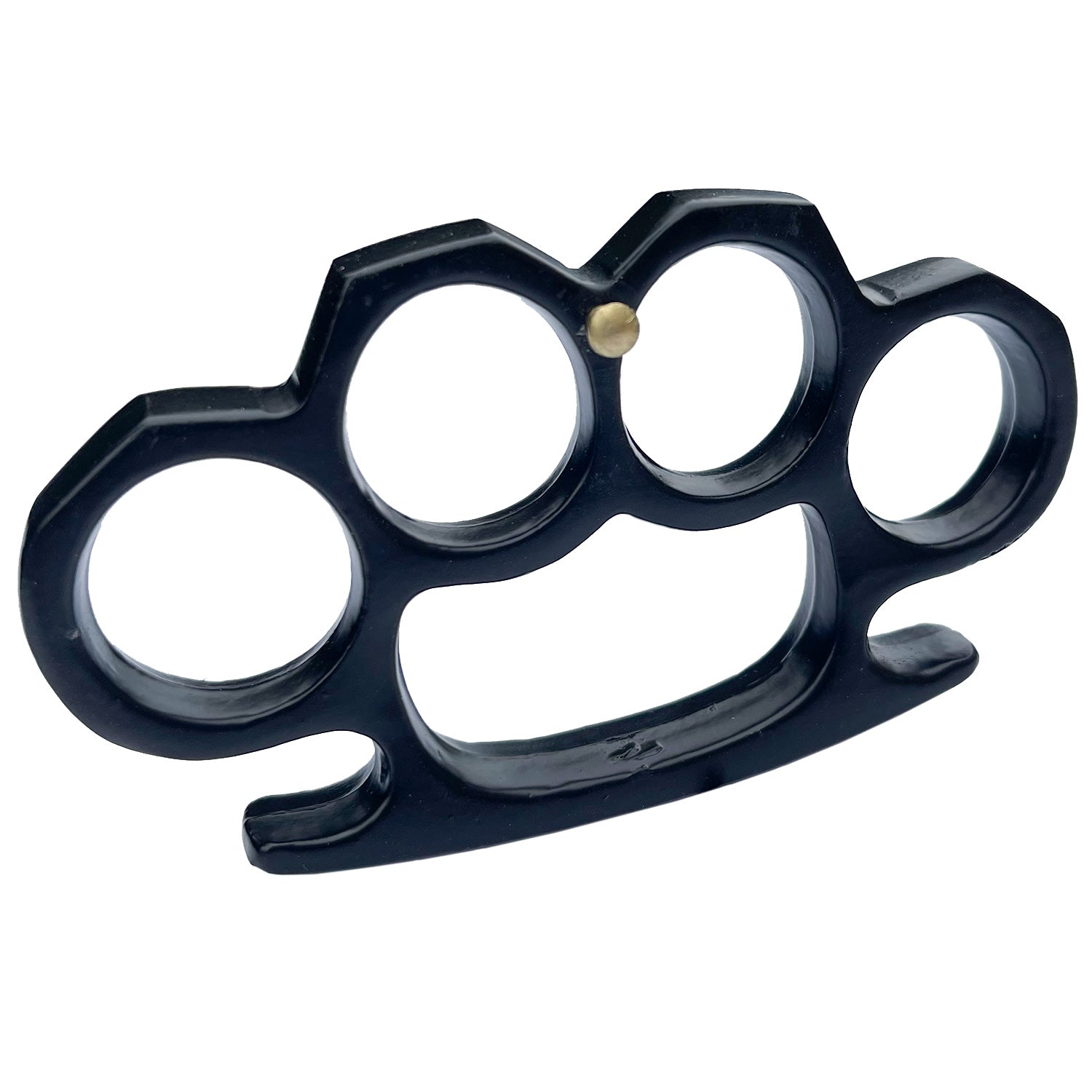 Solid Steel Heavy Duty Knuckle Duster Belt Buckle Paperweight Black - TOPHATTER'S ARMORY DEALS Collectible Weapons - Tophatter Daily Deals
