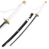 Akashi Kuniyuki Touken Ranbu Katana Sword Replica Black White Wood Scabbard - Tophatter's Army Products & Self Defense Collectible Weapons - Tophatter Daily Deals